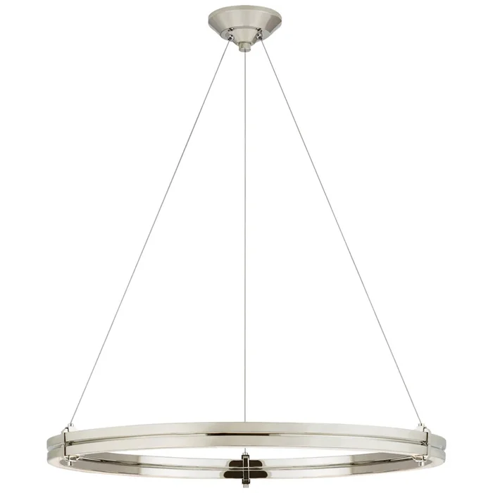 Ralph Lauren Paxton 32″ Ring Chandelier in Polished Nickel Ceiling Light W32″RL 5671PN