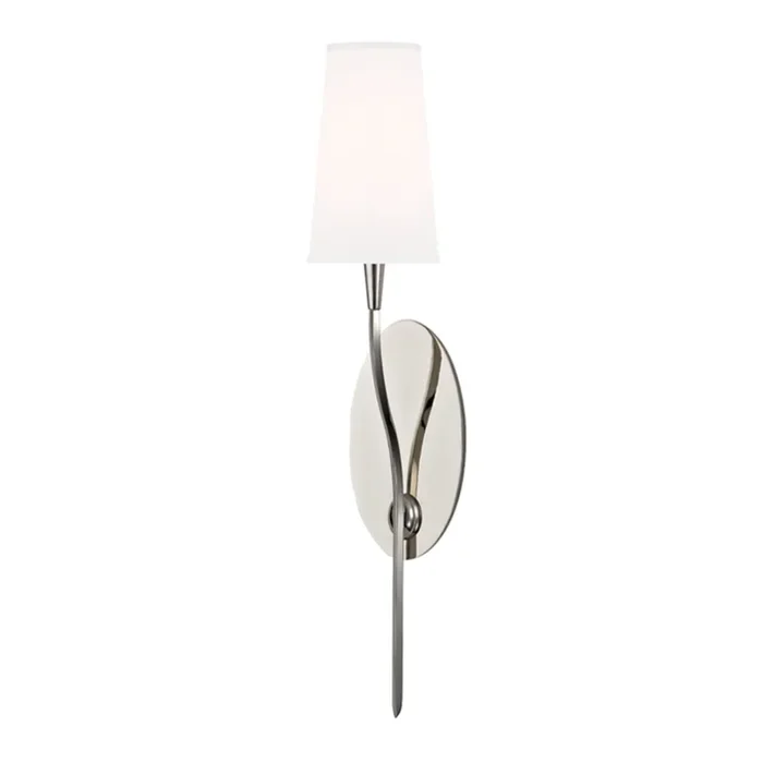 Rutland 1-Light Wall Sconce in Polished Nickel 5L x 5W x 25.5H3711-PN-WS