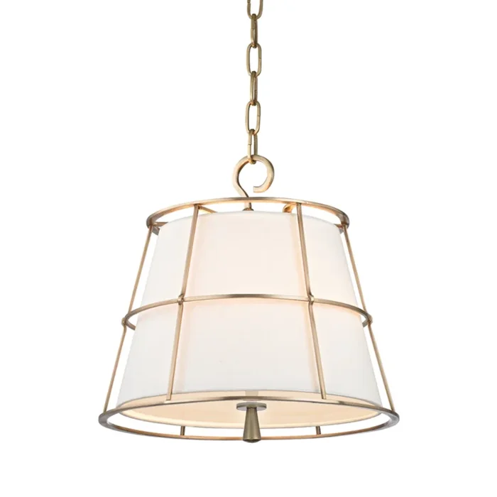Savona 2-Light Pendant in Aged Brass 15.5L x 15.5W x 15.25H9816-AGB