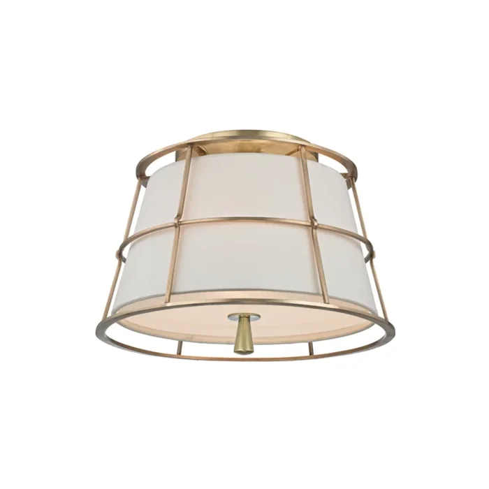 Savona 2-Light Semi Flush in Aged Brass 14.25L x 14.25W x 10.5H9814-AGB