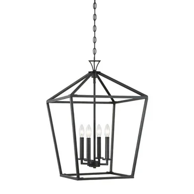 Savoy House Townsend Four Light Pendant in Classic Bronze – 3-421-4-44
