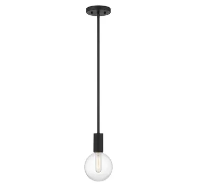 Savoy House Wright One Light Mini Pendant in Matte Black – 7-3075-1-89