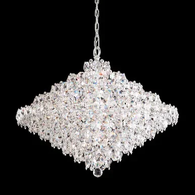 Schonbek Baronet 28 Light Pendant in Polished Stainless Steel – BN1033N-401O