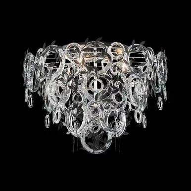 Schonbek Concetta Three Light Flush Mount in Black – S24523-51R