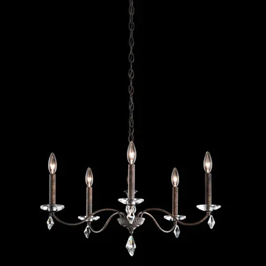 Schonbek Modique Five Light Chandelier in Polished Silver – MD1005N-40H