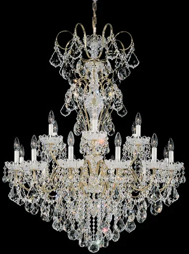 Schonbek New Orleans 18 Light Chandelier in Heirloom Gold – 3660-22R