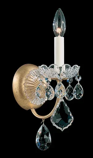 Schonbek New Orleans One Light Wall Sconce in Polished Silver – 3650-40H