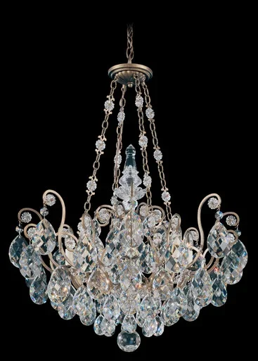 Schonbek Renaissance Eight Light Pendant in Antique Silver – 3787-48S