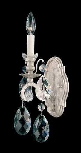 Schonbek Renaissance One Light Wall Sconce in Antique Silver – 3756-48S