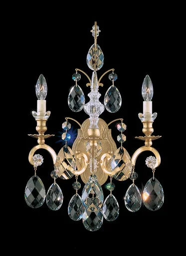 Schonbek Renaissance Two Light Wall Sconce in Etruscan Gold – 3761-23S