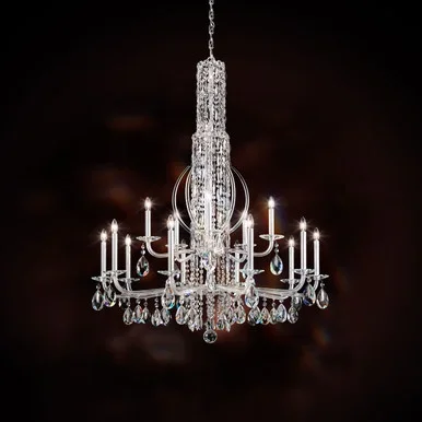 Schonbek Siena 17 Light Chandelier in Black – RS8415N-51R