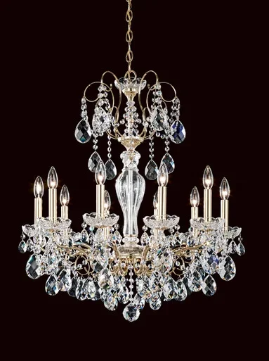 Schonbek Sonatina Ten Light Chandelier in Black Pearl – ST1946N-49H