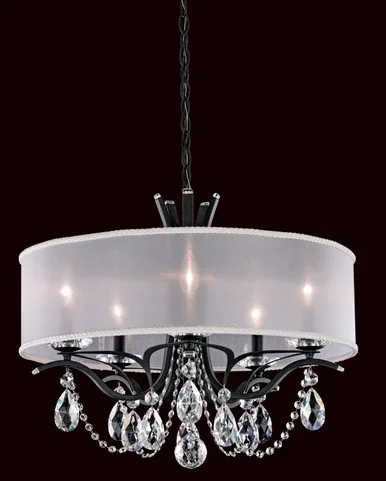 Schonbek Vesca Five Light Chandelier in Black – VA8305N-51R2