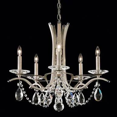 Schonbek Vesca Five Light Chandelier in Heirloom Gold – VA8355N-22H