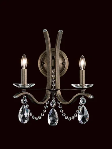 Schonbek Vesca Two Light Wall Sconce in Black – VA8332N-51H