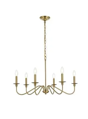 Six Light Chandelier6282145