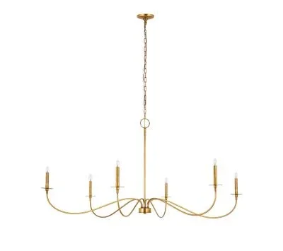 Six Light Chandelier6637912