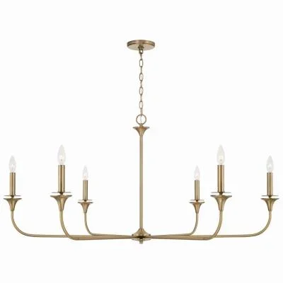 Six Light Chandelier8572926