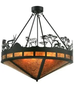 Six Light Inverted Pendant013318