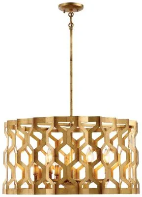 Six Light Pendant (Convertible To Semi-Flush)372413