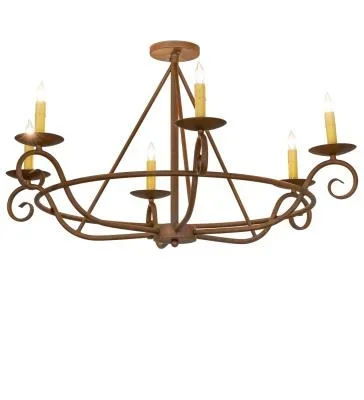 Six Light Semi-Flushmount8293112