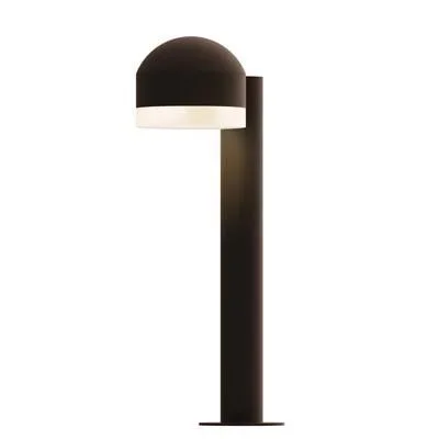 Sonneman 7303-DC.FW Reals 16″ LED Bollard Dome Cap / White Lens-White Glass Shade