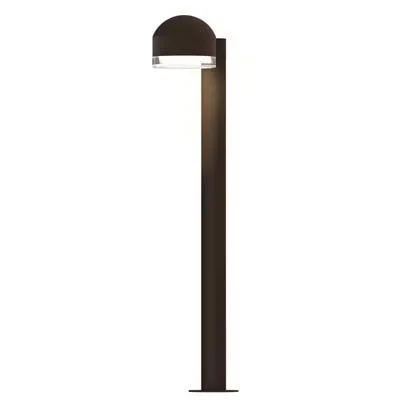 Sonneman 7305-DC.FH Reals 28″ LED Bollard Dome Cap / Clear Lens-Clear Glass Shade