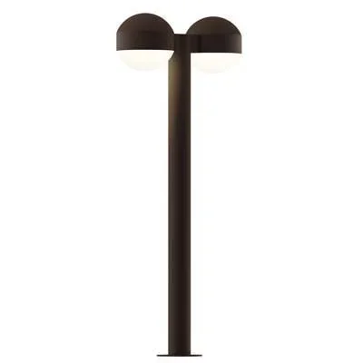 Sonneman 7308-DC.DL Reals 28″ LED Double Bollard Dome Cap / Lens-White Glass Shade