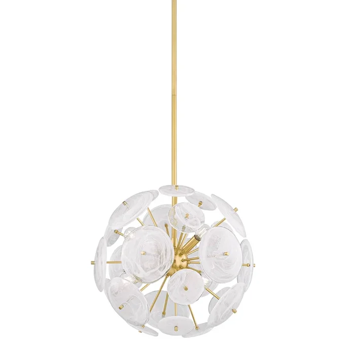 Tamara 6-Light Chandelier in Aged Brass 20W x 18HH1004806-AGB