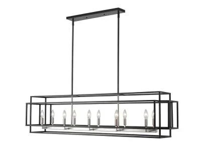Ten Light Linear Chandelier089915