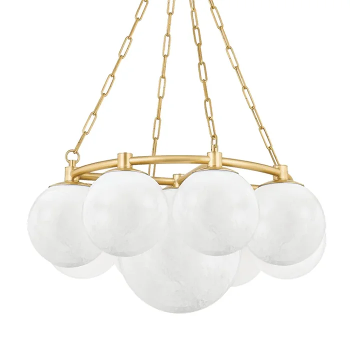 Thornwood 9-Light Chandelier in Aged Brass 29.25L x 29.25W x 14.75H5229-AGB