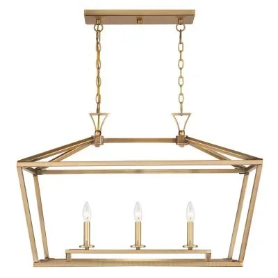 Three Light Linear Chandelier4528620