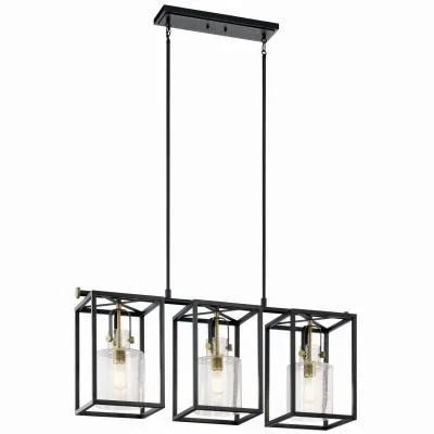 Three Light Linear Chandelier8020873