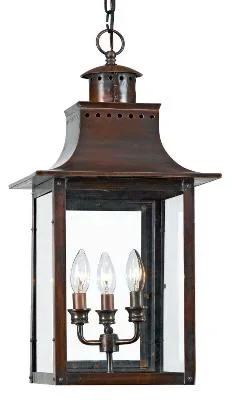 Three Light Outdoor Hanging Lantern097110