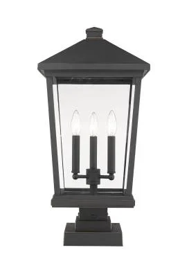 Three Light Outdoor Pier Mounted Fixture596916