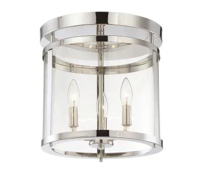 Three Light Semi-Flush Mount000359