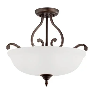 Three Light Semi-Flush Mount120303