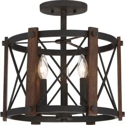 Three Light Semi-Flush Mount218208