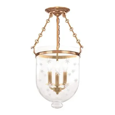 Three Light Semi Flush Mount350895