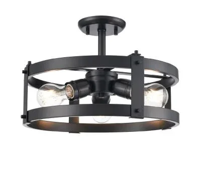 Three Light Semi-Flush Mount3869518