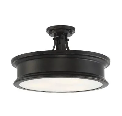 Three Light Semi-Flush Mount465187