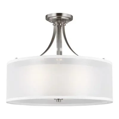 Three Light Semi-Flush Mount574411
