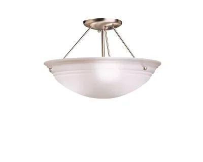 Three Light Semi Flush Mount617916