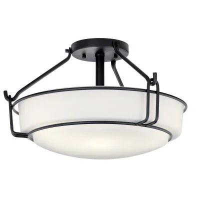 Three Light Semi Flush Mount6397319