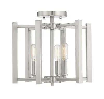 Three Light Semi-Flush Mount6636537
