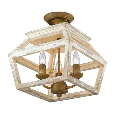 Three Light Semi-Flush Mount6924111