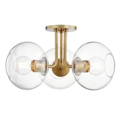 Three Light Semi Flush Mount731742