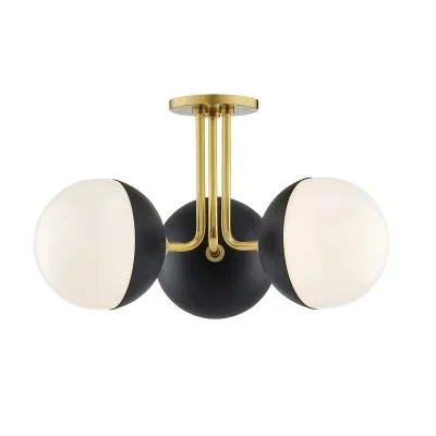Three Light Semi Flush Mount738508