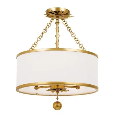 Three Light Semi Flush Mount789355