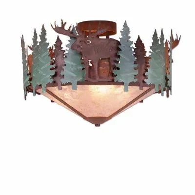 Three Light Semi-Flush Mount833188